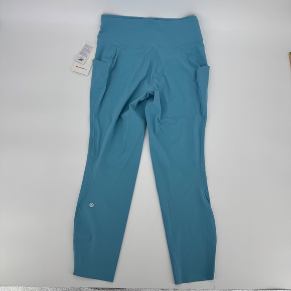 Lululemon Fast and Free High Rise Tight 25" With Pockets Wile Blue Sz 4 Nulux - Picture 3 of 4